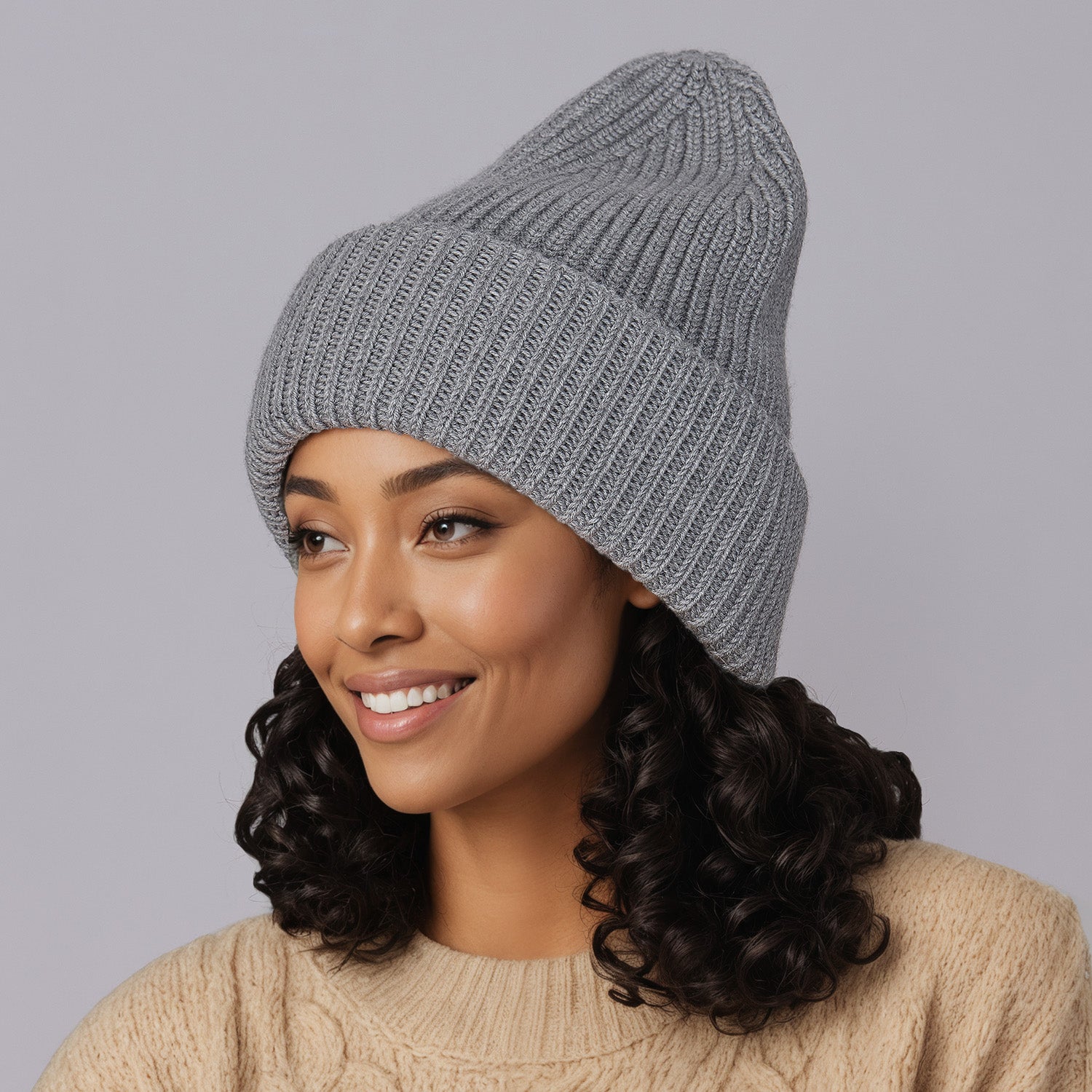 Oversized Slouch Merino Wool Beanie for Women and Men Bobbl